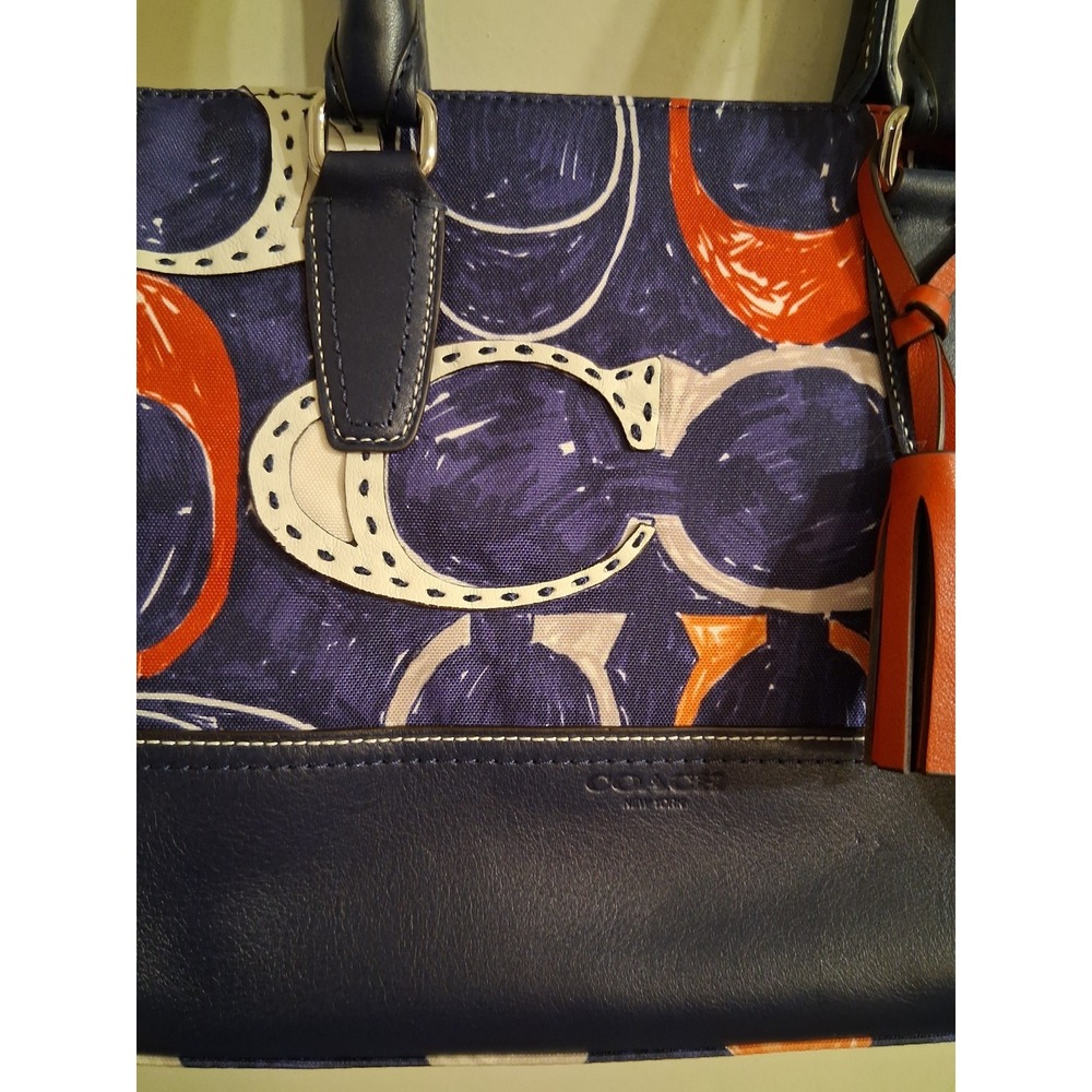 NWOT Authentic COACH Legacy Heritage Signature Candace Carryall Satchel 1995 NEW - Picture 3 of 7